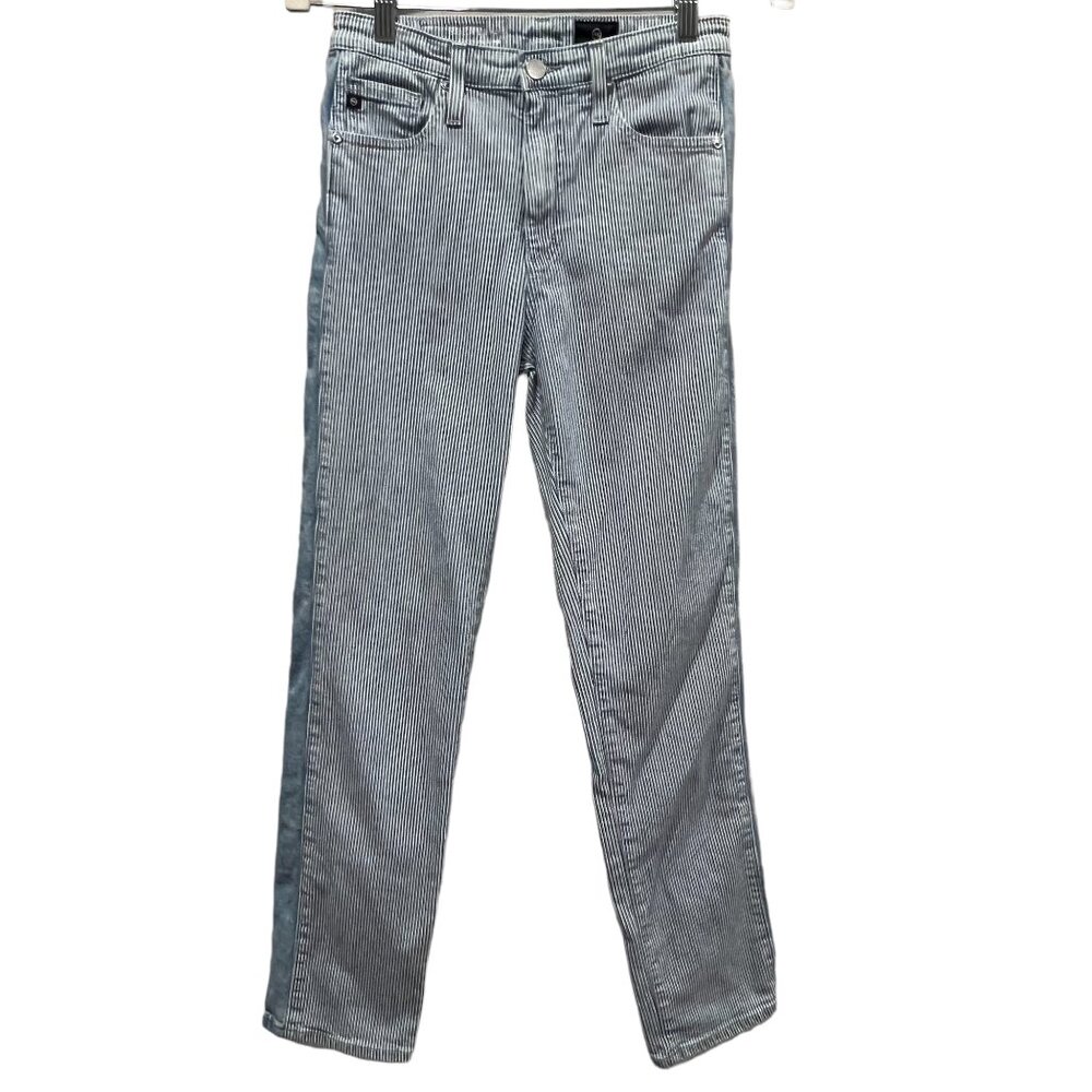 AG Striped Denim Crop Jeans, High Rise, 26R